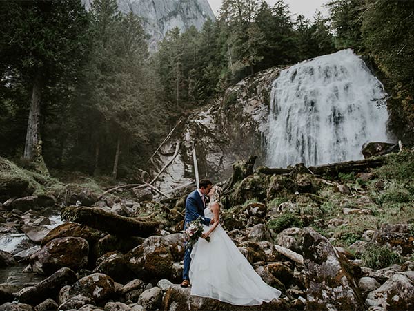 Beth and Ryan Chatterbox Falls BC Elopement