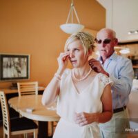 Emily and Neil oceanfront beach wedding at Painted Boat Resort