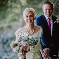 Emily and Neil oceanfront beach wedding at Painted Boat Resort