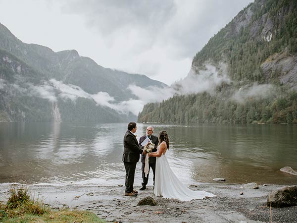 Felicia & Mike Elopement at Chatterbox Falls, Princess Louisa Inlet