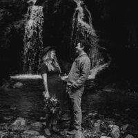 Kelley & Davis Elopement - Homesite Creek Waterfalls