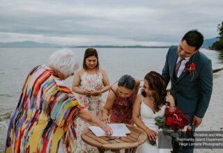 Christine & Mike Adventure Elopement to Thormanby Island, Sunshine Coast BC