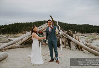 Christine & Mike Adventure Elopement to Thormanby Island, Sunshine Coast BC