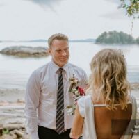 Laura & Tim - Elopement at Bakers Beach, Sunshine Coast BC