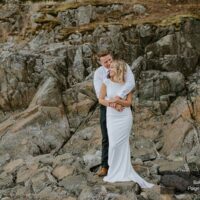 Laura & Tim - Elopement at Bakers Beach, Sunshine Coast BC