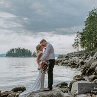 Laura & Tim - Elopement at Bakers Beach, Sunshine Coast BC