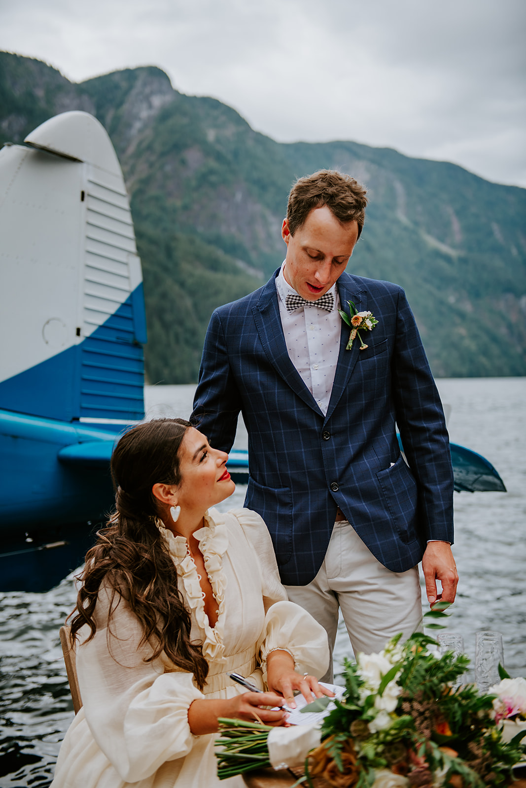 Waterfall adventure elopement