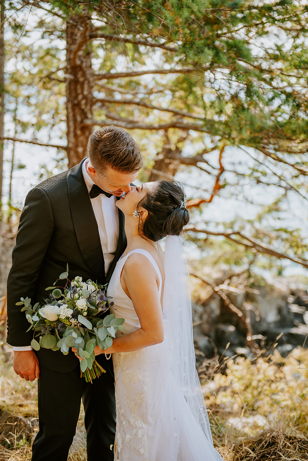 West coast elopement first look