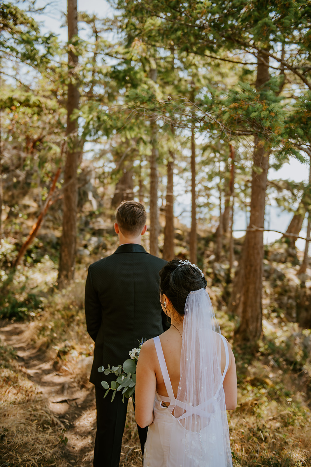 West coast elopement first look