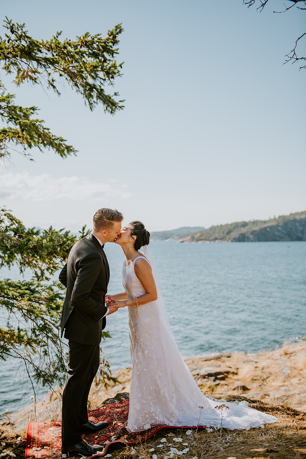 West Coast wedding ceremony