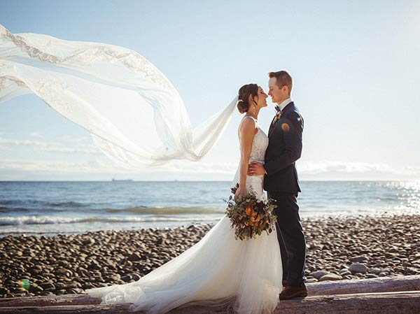 Kate & Tyler Small Oceanfront Wedding, Gibsons BC