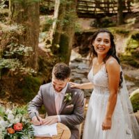 Michelle & Kevin Elopement at Cliff Gilker, Sunshine Coast BC