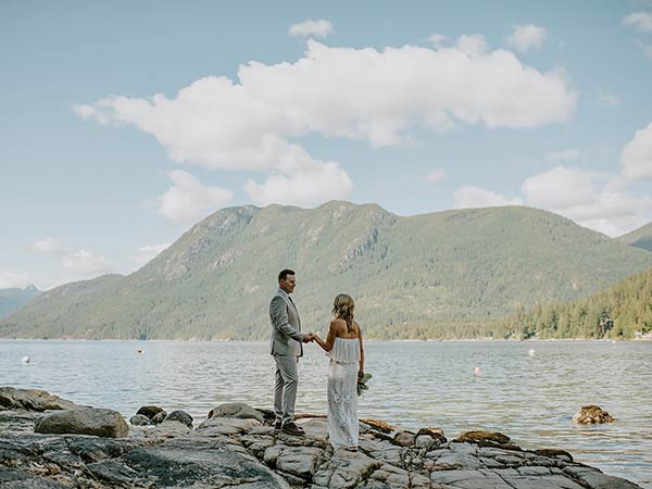 Lynne and Sean Elopement | Fish Hook Beach