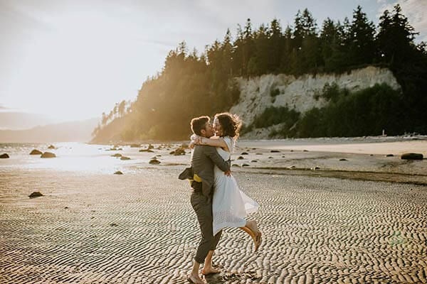 Beach, remote island elopements - Sunshine Coast BC