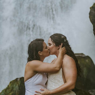 Hilary & Shay Elopement - Chatterbox Falls