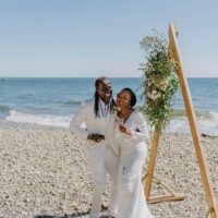 Gisele & Leandre Elopement | Roberts Creek Beach