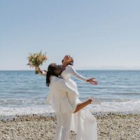 Gisele & Leandre Elopement | Roberts Creek Beach