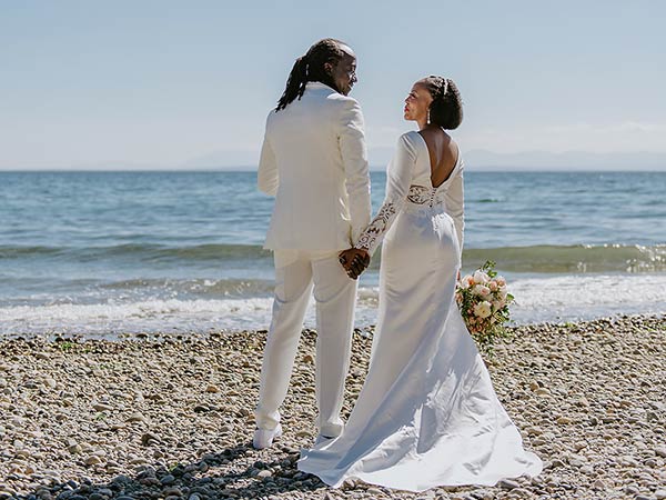 Gisele & Leandre Elopement | Roberts Creek Beach