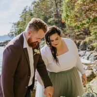 Stephanie & Aidan Elopement - Bakers Beach