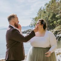 Stephanie & Aidan Elopement - Bakers Beach