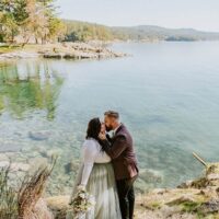 Stephanie & Aidan Elopement - Bakers Beach