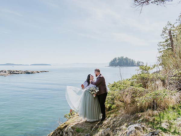 Stephanie & Aidan Elopement - Bakers Beach